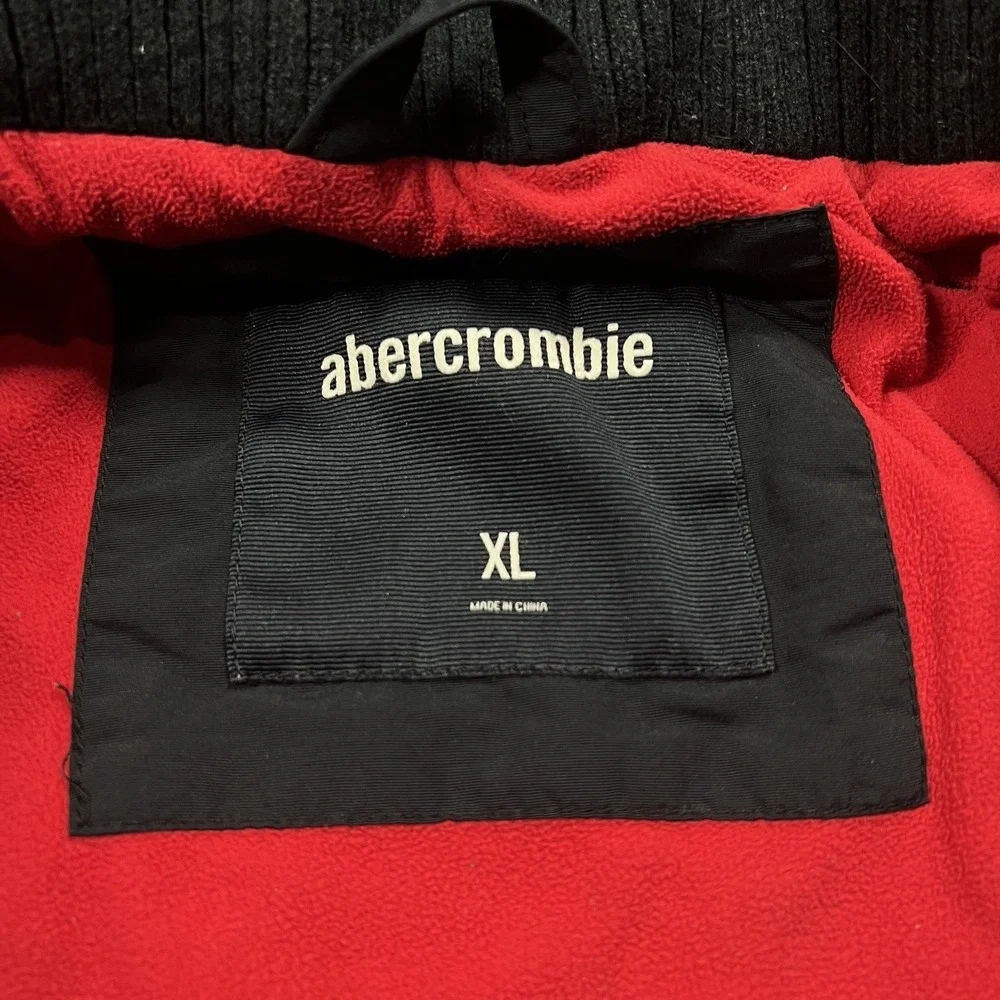 Abercrombie Jacket Boys XL Blue All‎ Season Weather Warrior Lined Full Zip Coat